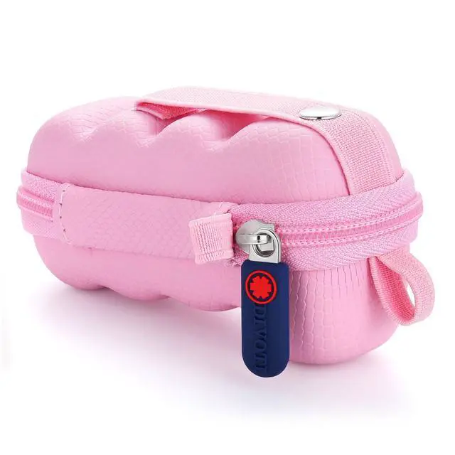 Alt view image 5 of 7 - Divoti Asthma Inhaler Travel Case Protective Storage Pouch Keychain Carabiner - Pink