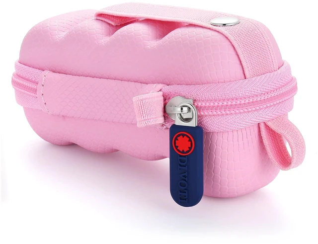 Alt view image 4 of 7 - Divoti Asthma Inhaler Travel Case with Clip-On Keychain Carabiner, Pink
