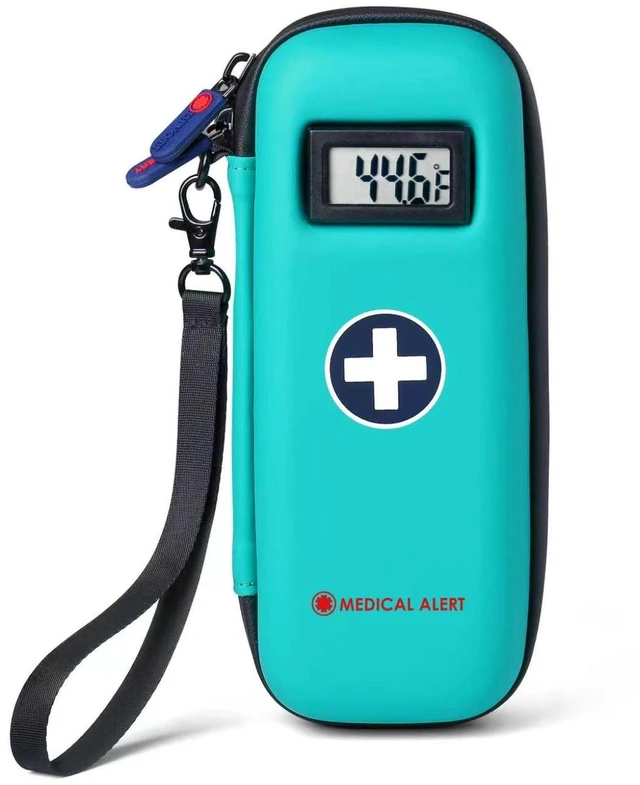 Main image of Divoti GLP-1 & Insulin Medical Cooler Case with LCD Temperature Display, Teal