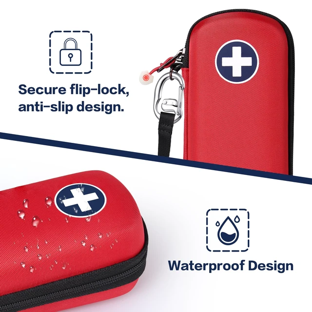 Alt view image 6 of 7 - Divoti Medical Alert EpiPen Carrying Case, Hard Shell Travel Bag