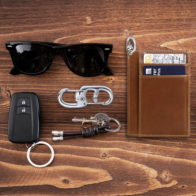 Alt view image 6 of 7 - RFID Blocking Slim Front Pocket Wallet for Men with Clip, Black