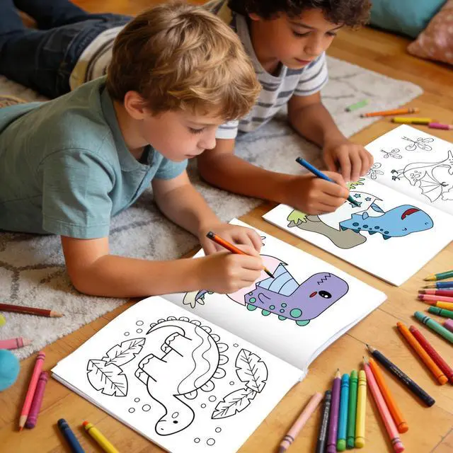 Alt view image 6 of 7 - 24 Pcs Dinosaur Mini Coloring Books, Dinosaur Coloring Book Bulk with 12 Colorful Pencils, Dino Coloring Book for Dinosaur Birthday Decorations Supplies Dinosaur Party Favors Fillers