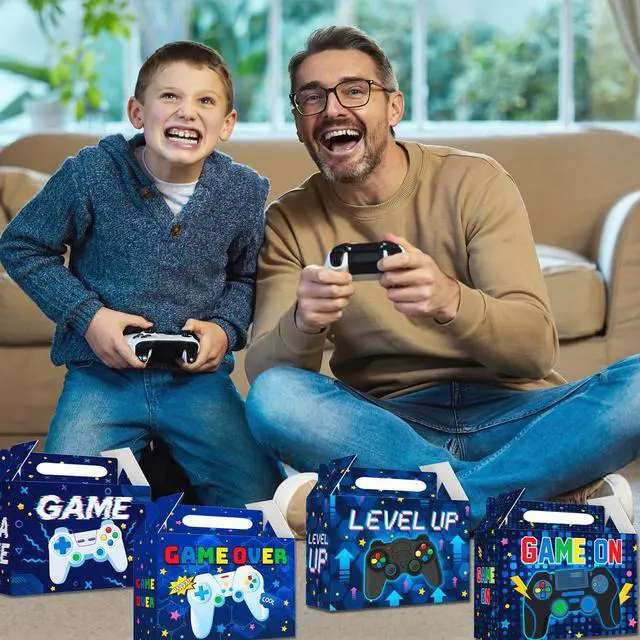 Alt view image 5 of 6 - Video Game Party Boxes, 24pcs Gaming Treat Boxes/Video Game Paper Box/Video Game Treat Boxes/Video Game Goodie Boxes, Video Game Candy Boxes for Video Game Birthday Decorations