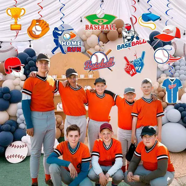 Alt view image 4 of 6 - Baseball Hanging Swirls Decorations, 33 Pcs Baseball Hanging Spirals/Baseball Party Hanging Decorations Spirals for Baseball Birthday Decorations & Baseball Party Decorations