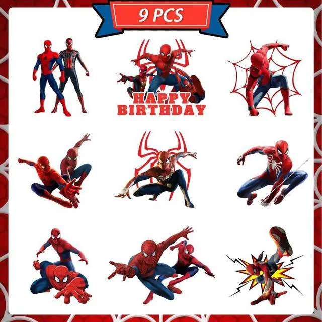 Alt view image 2 of 7 - 9 Pcs Spiderman Honeycomb Centerpieces for Birthday, Spiderman Centerpieces for Tables 3D Double Side Spiderman Honeycomb Style Centerpiece for Kids Spiderman Themed Party Decorations