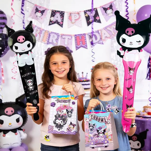 Alt view image 4 of 7 - Kulomi Party Favors for Kids,72Pcs Kulomi Birthday Party Favors Set - Kulomi Gift Bags Key Chains Stickers Aluminum Foil Balloons etc Kulomi Party Supplies for Kulomi Birthday Decorations