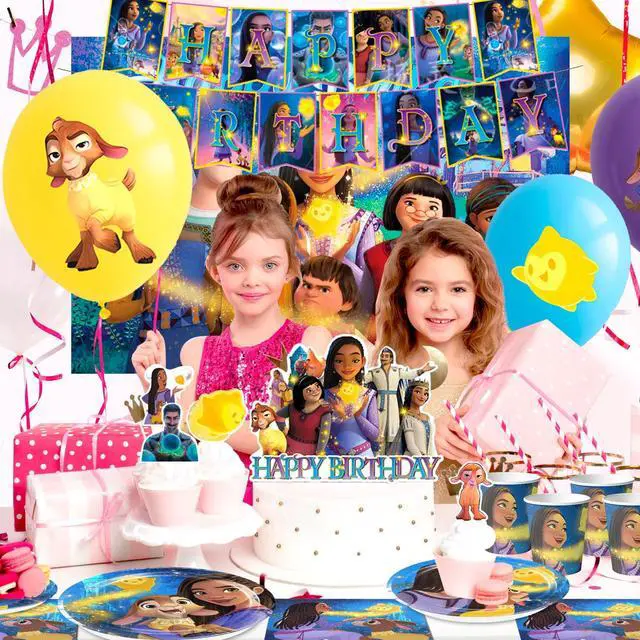 Alt view image 4 of 7 - 98 Pcs Star Wish Party Decorations & Star Wish Tableware Set - Star Wish Party Plates Cups Napkins Table Cloth Balloons Backdrop Banner etc Star Wish Birthday Decorations for Star Wish Birthday Party