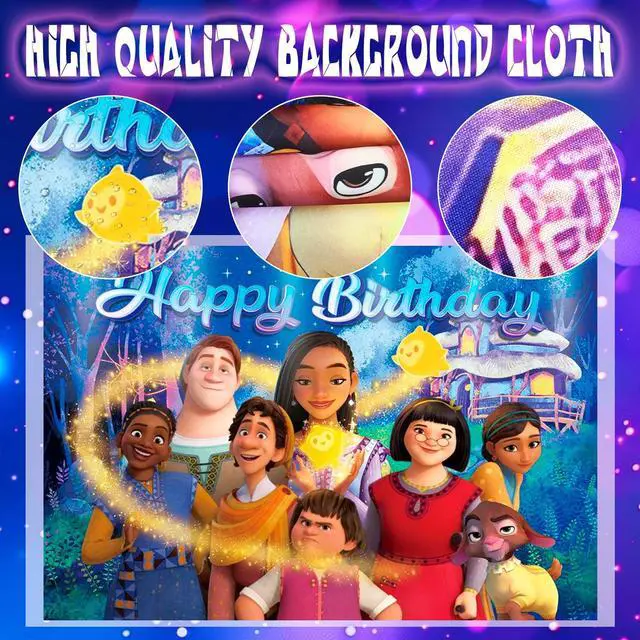Alt view image 5 of 7 - 98 Pcs Star Wish Party Decorations & Star Wish Tableware Set - Star Wish Party Plates Cups Napkins Table Cloth Balloons Backdrop Banner etc Star Wish Birthday Decorations for Star Wish Birthday Party
