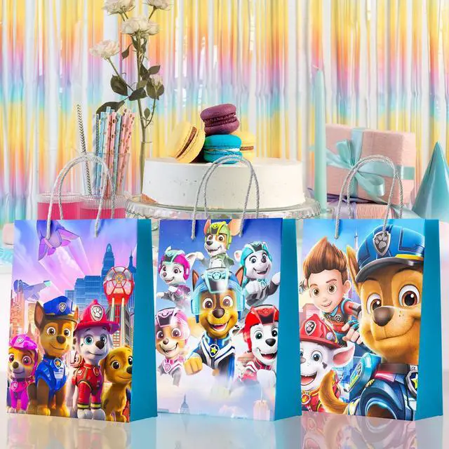 Alt view image 5 of 7 - Paw Patrol Party Gift Bags - 16 Pcs Paw Patrol Party Bags, Paw Patrol Gift Bags, Paw Patrol Candy Bags for Boys/Girls Children's Paw Patrol Themed Birthday Party Decoration Supplies