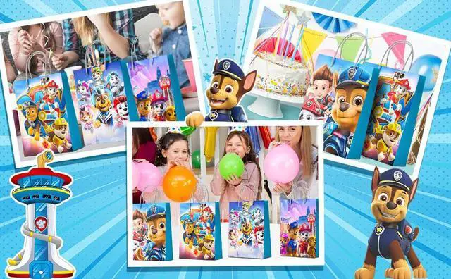 Alt view image 7 of 7 - Paw Patrol Party Gift Bags - 16 Pcs Paw Patrol Party Bags, Paw Patrol Gift Bags, Paw Patrol Candy Bags for Boys/Girls Children's Paw Patrol Themed Birthday Party Decoration Supplies
