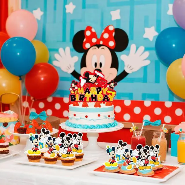 Main image of 13 Pcs Mickey Cake Topper Supplies,Mickey Cake Toppers for Kids Birthday Party