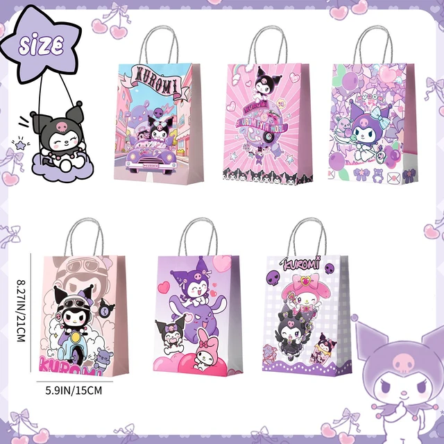 Alt view image 3 of 7 - 18 Pcs Sanrio Kuromi Party Gift Bags Kuromi Party Bags Kuromi Gift Bags Kuromi Treat Bags Kuromi Candy Bags Kuromi Paper Bags for Kuromi Party Decorations/Kuromi Birthday Decorations