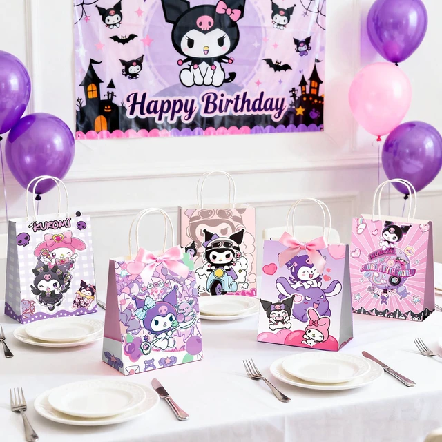 Alt view image 6 of 7 - 18 Pcs Sanrio Kuromi Party Gift Bags Kuromi Party Bags Kuromi Gift Bags Kuromi Treat Bags Kuromi Candy Bags Kuromi Paper Bags for Kuromi Party Decorations/Kuromi Birthday Decorations