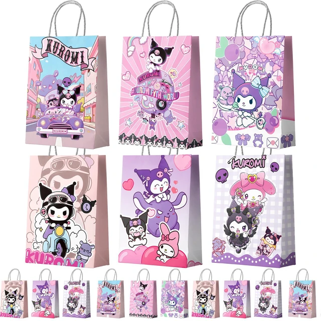 Main image of 18 Pcs Sanrio Kuromi Party Gift Bags Kuromi Party Bags Kuromi Gift Bags Kuromi Treat Bags Kuromi Candy Bags Kuromi Paper Bags for Kuromi Party Decorations/Kuromi Birthday Decorations