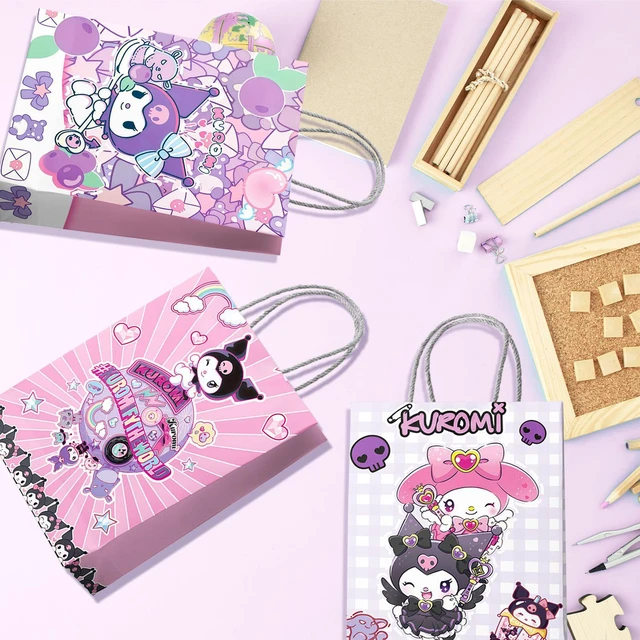 Alt view image 7 of 7 - 18 Pcs Sanrio Kuromi Party Gift Bags Kuromi Party Bags Kuromi Gift Bags Kuromi Treat Bags Kuromi Candy Bags Kuromi Paper Bags for Kuromi Party Decorations/Kuromi Birthday Decorations