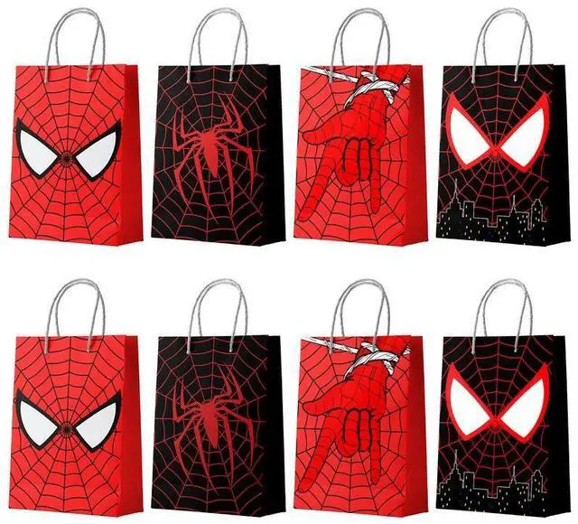 Main image of Spiderman Goodie Bags - 24pcs Spiderman Party Bags, Spiderman Gift Bags, Spiderman Candy Bags for Boys/Girls Kids Spiderman Theme Birthday Party Decorations Suppilies