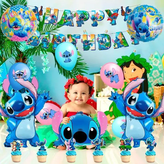 Alt view image 6 of 7 - Stitch Party Supplies, 106pcs Stitch Birthday Decorations&Stitch and Angel Birthday Tableware Set - Stitch Birthday Party Balloons Banner&Stitch Party Plates Napkins etc Stitch Birthday Party Supplies