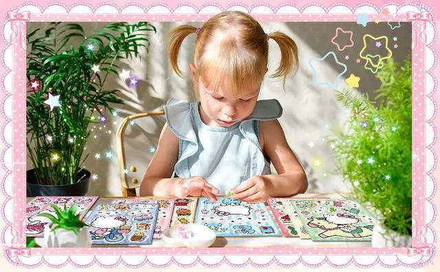 Alt view image 7 of 7 - Sanrio Hello Kitty 24 Pcs DIY Stickers Party Decoration Birthday Party Supplies