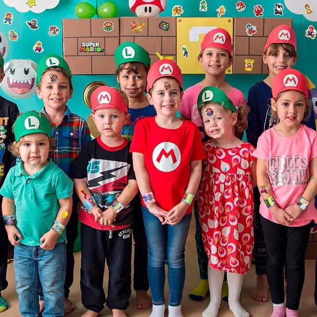 Alt view image 6 of 7 - Super Mario Slap Bracelets, 40pcs Super Mario Bracelets and 50pcs Super Mario Stickers for Kids Boys & Girls - Mario Themed Party Favors for Mario Birthday Party Supplies