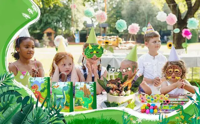 Alt view image 6 of 7 - Dinosaur Party Favors for Kids, 96pcs All-in-One Dinosaur Birthday Party Favors Set - Dino Party Favor Bags Keychains Stampers Stickers Toys Clap Bracelets etc Dinosaur Birthday Party Supplies