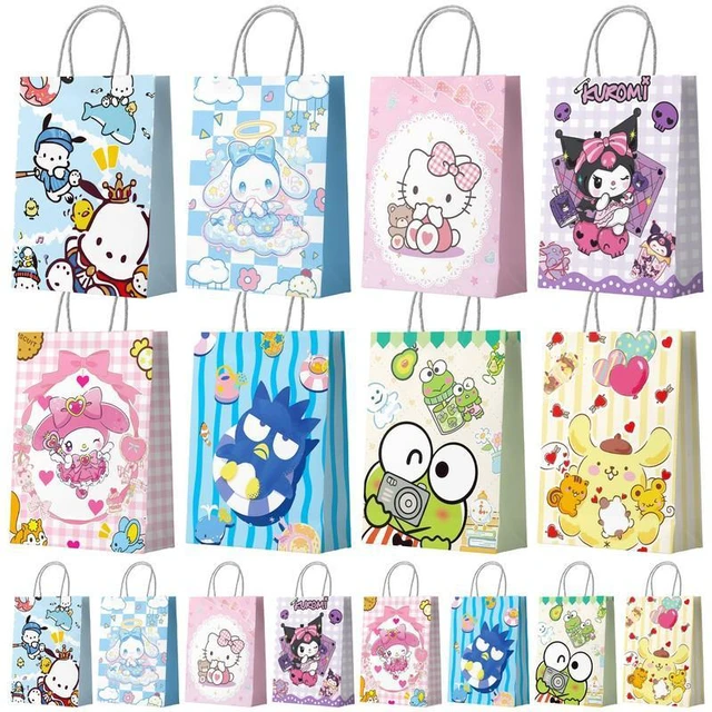 Main image of 16 Pcs Sanrio Party Bags, Sanrio Goodie Bags,Sanrio Party Favor Bags, Cinnamoroll Goodie Bags for Kids, Kuromi Birthday Gift Bags for Sanrio Birthday Decorations