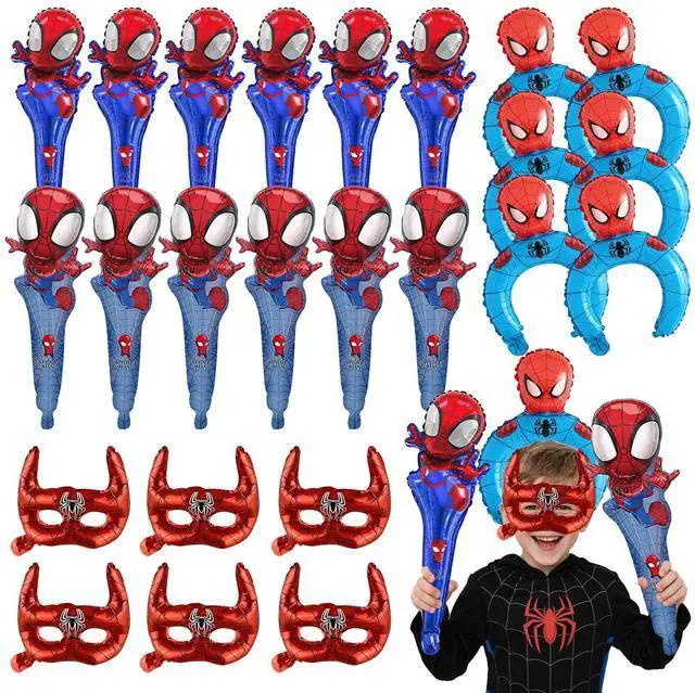 Main image of Spider Man Handheld Foil Balloons Party Decoration Avengers Party Favors Balloon