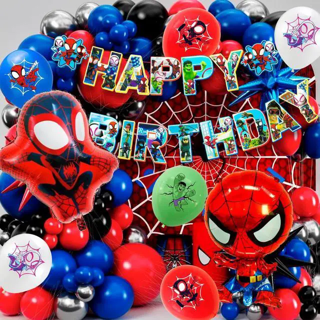 Alt view image 5 of 7 - Marvel Spiderman and His Amazing Friends Birthday Party Decoration Boys Balloons