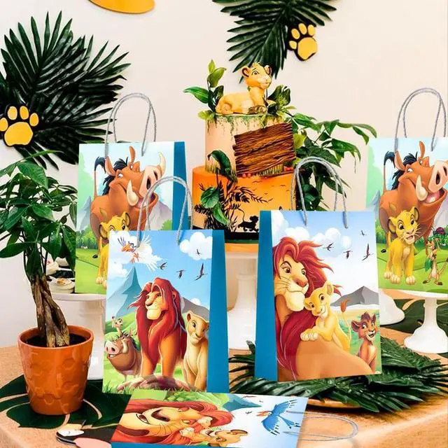 Alt view image 3 of 7 - Lion King Birthday Supplies Simba Party Favor Decoration Disney Gift Bags Filler
