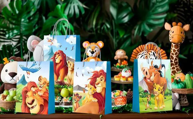 Alt view image 7 of 7 - Lion King Birthday Supplies Simba Party Favor Decoration Disney Gift Bags Filler