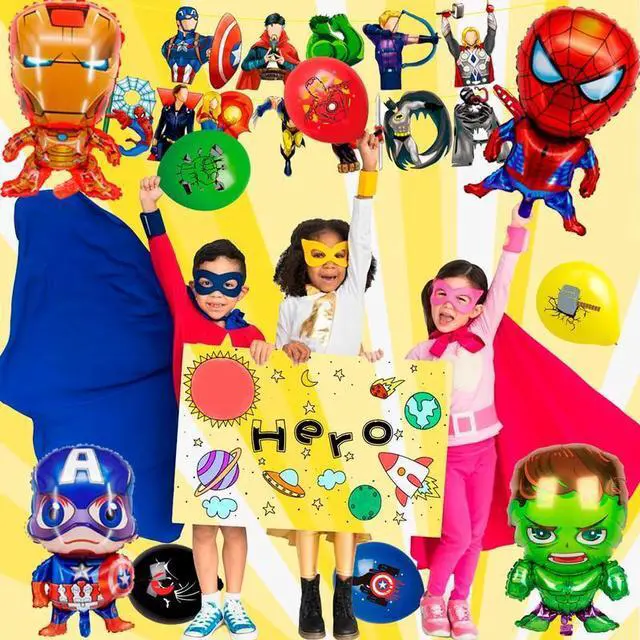 Alt view image 3 of 7 - Avengers Decorations Tableware Set Banner Napkins Tablecloth Balloons Avengers