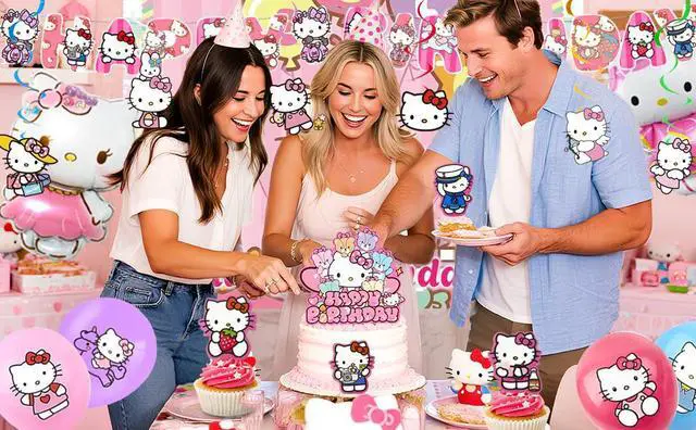 Alt view image 6 of 7 - Hello Kitty & Friends Birthday Party Decoration Sanrio Party Supplies Balloon