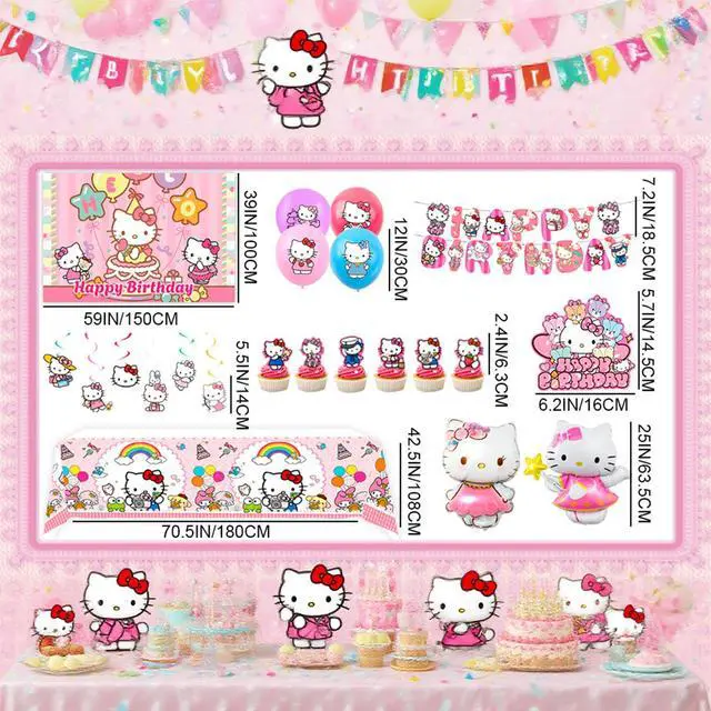 Alt view image 5 of 7 - Hello Kitty & Friends Birthday Party Decoration Sanrio Party Supplies Balloon