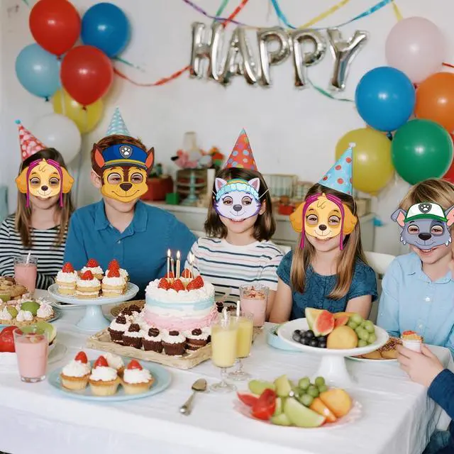 Alt view image 4 of 7 - 12pcs Dog Puppy Party Favor Masks, Puppy Party Mask Dog Birthday Masks Dog Party Favors Felt Masks for Puppy Themed Birthday Party Decoration, Puppy Dogs Felt Mask for Costume Cosplay Supplies