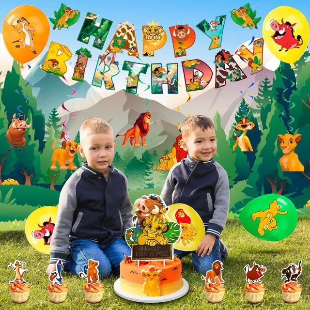 Alt view image 6 of 7 - Disney Lion King Party Decorations Simba Birthday Set Tableware Plates Balloons