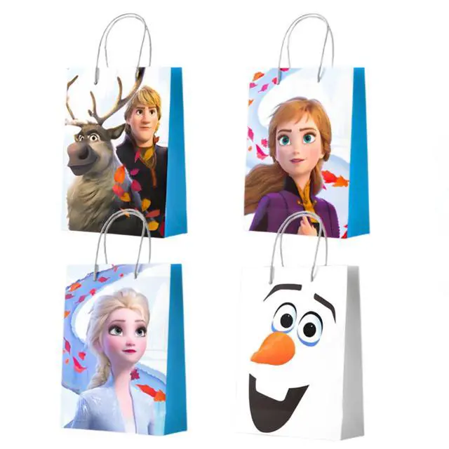 Alt view image 6 of 7 - 24pcs Frozen Party Favor Bags+24pcs Frozen Stickers for Kids Frozen Goodie Bags & Frozen Gift Bag & Frozen Birthday Party Favors Boxes