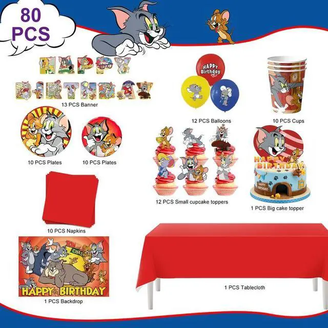Alt view image 2 of 7 - One Piece Birthday Decorations for Kids,112pcs One Piece Party Decorations&One Piece Party Tableware Set- One Piece Anime Birthday Banner Balloons Plates Napkins etc One Piece Birthday Party Supplies