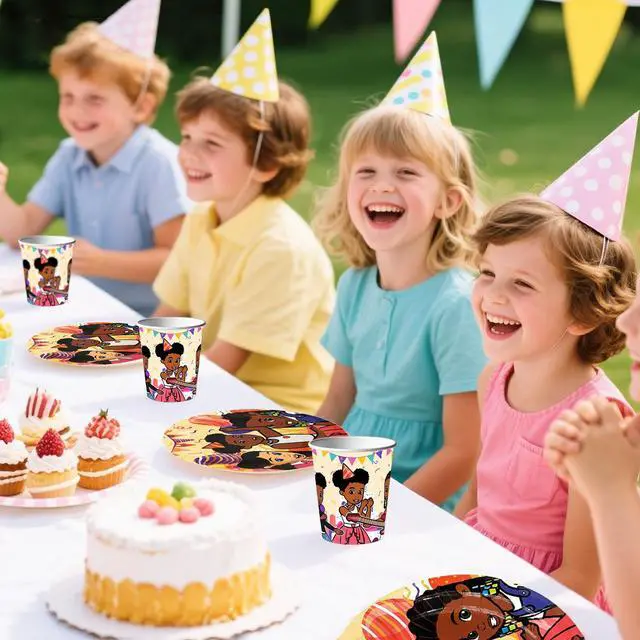 Alt view image 4 of 7 - 114pcs Gracie's Corner Party Tableware Set - Gracie's Corner Themed Party Plate Cups Napkins Tablecloth etc Gracie's Corner Birthday Party Supplies for Girls/Boys Kids, Serves 16