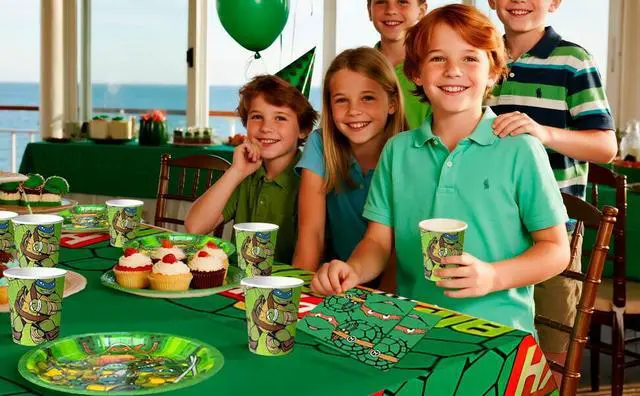 Alt view image 7 of 7 - 98 Pcs Ninja Turtles Party Decorations & Ninja Turtles Party Tableware Sets - Ninja Turtles Decorations Banners Balloons Backdrop Napkins Tablecloth etc. Ninja Turtles Birthday Party Supplies