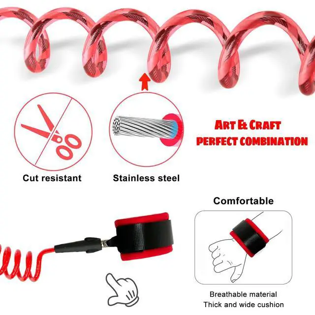 Alt view image 2 of 7 - Toddler Leash Harness, 3-in-1 Child Leashes for Toddlers Set - 2m Kids Leashes for Toddlers & Wrist Leash for Kids, Perfect for Travling Walking (7.8 '' x 7 '')