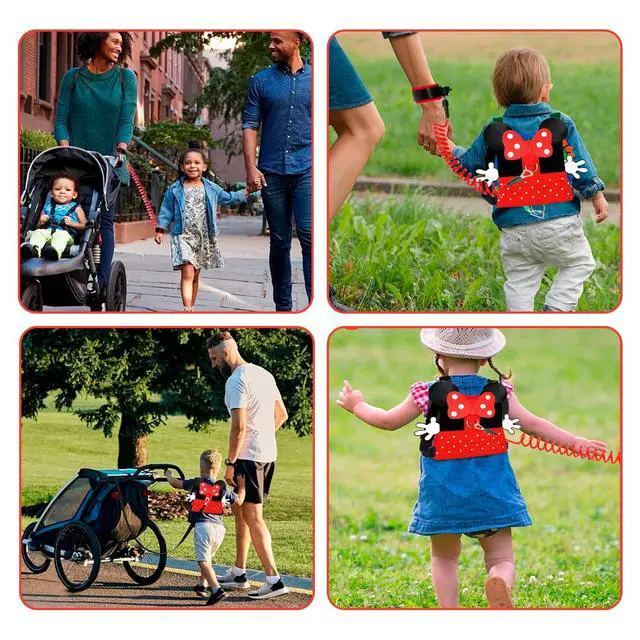 Alt view image 3 of 7 - Toddler Leash Harness, 3-in-1 Child Leashes for Toddlers Set - 2m Kids Leashes for Toddlers & Wrist Leash for Kids, Perfect for Travling Walking (7.8 '' x 7 '')