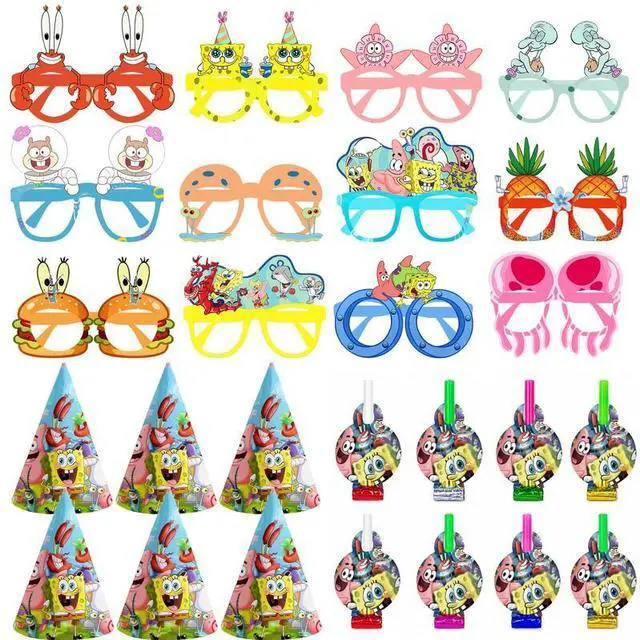 Main image of SpongeBob Party Favors SpongeBob Party Decoration Glasses Hat Photo Booth Prop
