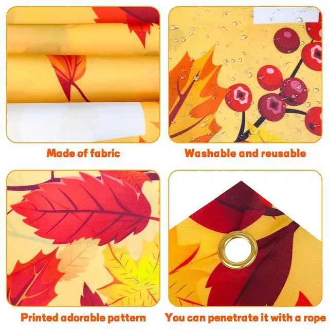 Alt view image 6 of 7 - Happy Thanksgiving Fence Banner,11pcs Thanksgiving Banners for Outside&Balloon Set-Outdoor Happy Thanksgiving Banner,Thanksgiving Decorations Balloons&Foil Thanksgiving Balloons for Thanksgiving Party