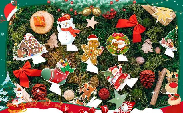 Alt view image 7 of 7 - Merry Christmas Honeycomb Centerpieces,9pcs Christmas Party Honeycomb Centerpieces,Christmas Honeycomb Table Centerpieces&Honeycomb Christmas Decorations for Christmas Table Decorations Indoor Outdor