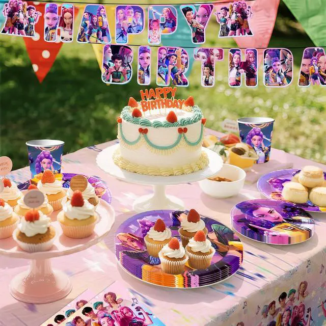 Alt view image 4 of 7 - Puppy Dog Birthday Party Supplies,148pcs Dog Party Decorations & Dog Birthday Party Tableware Set- Dog Birthday Banner,Puppy Balloons&Puppy Party Plates Cups Table Cloth etc Dog Themed Party Supplies