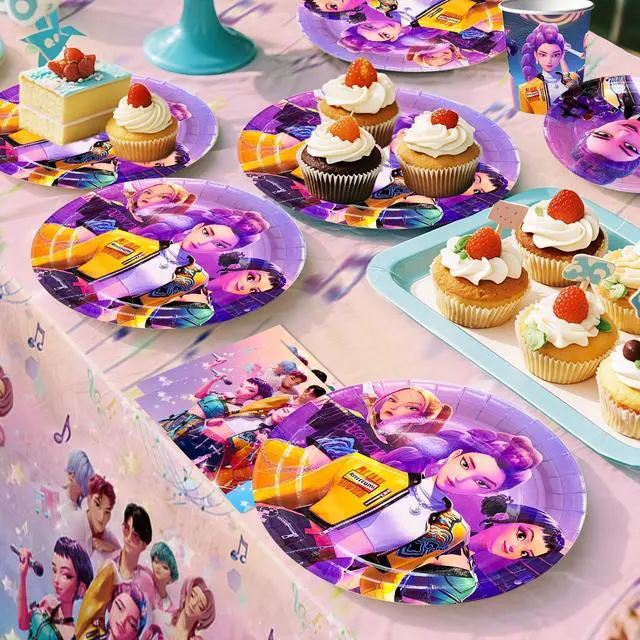 Alt view image 6 of 7 - Puppy Dog Birthday Party Supplies,148pcs Dog Party Decorations & Dog Birthday Party Tableware Set- Dog Birthday Banner,Puppy Balloons&Puppy Party Plates Cups Table Cloth etc Dog Themed Party Supplies