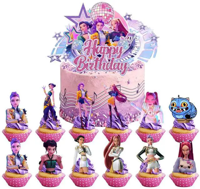 Main image of 25 KPOP Party Decoration Demon Music Hunter Cake Birthday Supplies Cake Topper