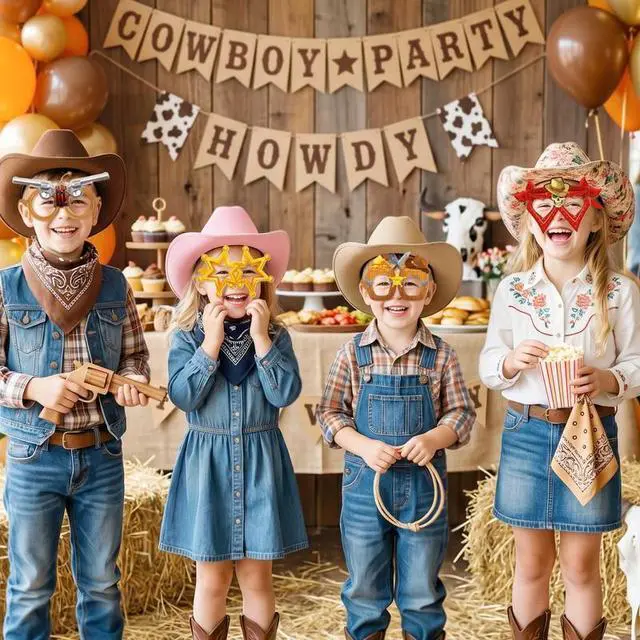 Alt view image 5 of 7 - Western Party Favors Decorations, 36pcs Cowboy Paper Glasses Western Cowboy Party Eyeglasses, Western Theme Paper Glasses for Cowboy Theme Party Decorations