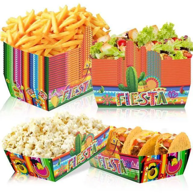 Main image of 36pcs Mexican Popcorn Tray, Fiesta Mexican Food Trays for Mexican Fiesta Party Decorations, Cinco De Mayo Popcorn Tray for Mexican Theme Birthday Party Supplies
