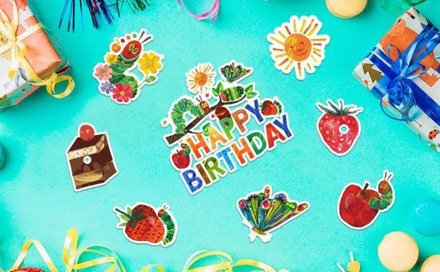 Alt view image 7 of 7 - 25pcs Very Hungry Caterpillar Cake Decorations, Hungry Caterpillar Decorations Set Including Caterpillar Cake Topper + Hungry Caterpillar Cupcake Toppers for Kids Baby Shower