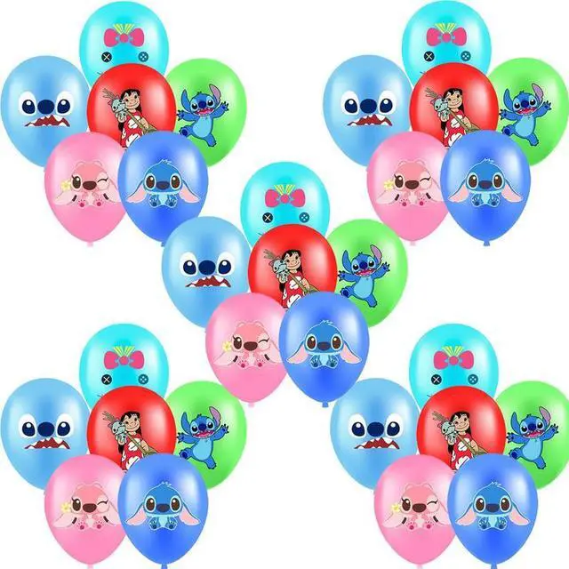 Main image of Stitch Balloons, 30 Pcs Stitch Birthday Balloons for Stitch Birthday Party Supplies, Including 6 Styles and Patterns, Perfect for Stitch Party Decorations, Stitch Birthday Decorations